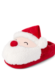 Unisex Kids Matching Family Santa Slippers