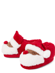 Unisex Toddler Matching Family Santa Slippers