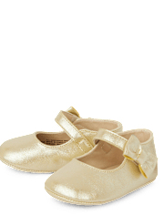 Baby Girls Shimmer Bow Ballet Flats