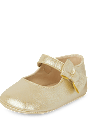 Baby Girls Shimmer Bow Ballet Flats