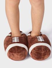 Pantuflas de fútbol familiares a juego para niños pequeños unisex