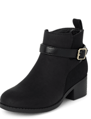 Girls Buckle Booties