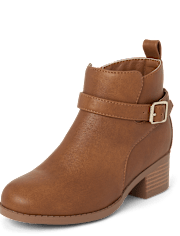 Girls Buckle Booties