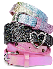 Girls Rainbow Belt 3-Pack