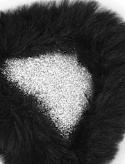 Bandeau en fausse fourrure pour fille avec motif chat