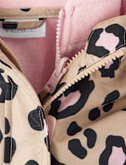 Toddler Girls Leopard 3 in 1 Jacket
