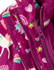 Toddler Girls Unicorn 3 in 1 Jacket