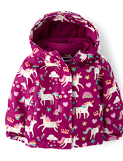 Toddler Girls Unicorn 3 in 1 Jacket