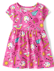 Niños pequeños Niña School Doodle Everyday Vestidos