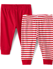 Unisex Baby Striped Pants 2-Pack