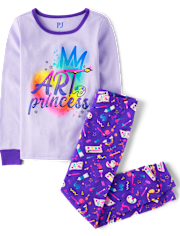 Pijama Niña Art Princesa Snug Fit Algodón