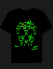 Boys Glow Halloween Video Game Graphic Tee