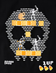 Boys Glow Halloween Video Game Graphic Tee