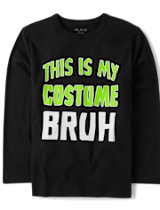 Boys Glow Costume Graphic Tee