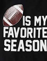 Kids Football Season Graphic Tee
