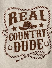 Baby And Niños pequeños Boys Real Country Dude Camisetas estampadas