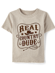 Baby And Niños pequeños Boys Real Country Dude Camisetas estampadas