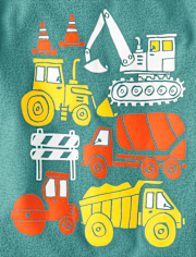 Baby And Toddler Boys Construction Vehicle Graphic Tee