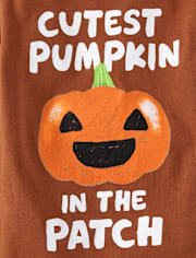 Baby And Toddler Boys Cutest Pumpkin Graphic Tee