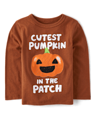 Baby And Toddler Boys Cutest Pumpkin Graphic Tee