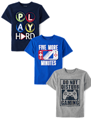 Boys Gamer Graphic Tee 3-Pack