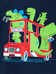 Baby And Toddler Boys Dino  Vehicle Graphic Tee 3-Pack