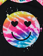Girls Rainbow Happy Face Pajamas