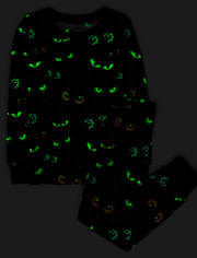 Kids Glow Eyes Snug Fit Cotton Pajamas