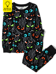 Kids Glow Eyes Snug Fit Cotton Pajamas