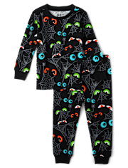 Baby And Toddler Glow Eyes Snug Fit Cotton Pajamas