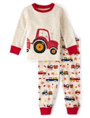 Baby And Toddler Tractor Snug Fit Cotton Pajamas