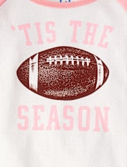 Pyjama de football assorti en coton pour bébé et petite fille