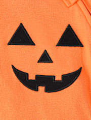 Baby And Toddler Pumpkin Face Snug Fit Cotton Footed One Piece Pajamas