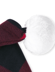 Baby And Toddler Matching Family Plaid Santa Hat