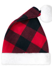 Unisex Baby And Toddler Matching Family Plaid Santa Hat