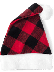 Unisex Adult Matching Family Plaid Santa Hat