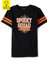 Camisetas estampadas unisex para adultos a juego Family Glow Spooky Squad 2024