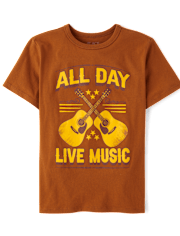 Boys Live Music Graphic Tee