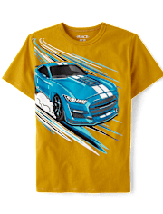T-shirt imprimé voiture de course pour garçon