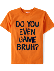 Camiseta gráfica Game Bruh para niños