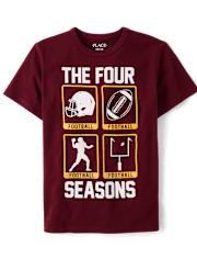 Camisetas estampadas de fútbol Four Seasons para niño