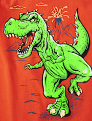 Camiseta con gráfico Dino Volcano para niños