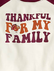 Unisex Baby And Toddler Matching Family Thankful Cotton And Flannel Pajamas