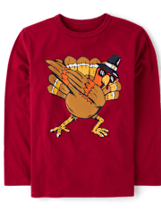 Boys Turkey Dab Graphic Tee