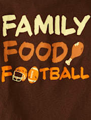 Boys Family Food Football Graphic Tee