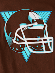 Boys Football Helmet Graphic Tee