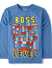 Camiseta con gráfico Boss Level para niños