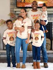 Unisex Baby And Niños pequeños Matching Family Thankful Camisetas estampadas