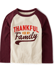 Unisex Baby And Niños pequeños Matching Family Thankful Camisetas estampadas