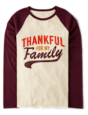 Unisex Adult Matching Family Thankful Graphic Tee